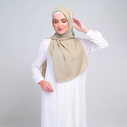 [As-Is] Instant Tag n' Go Shawl l Chiffon Silk in Light Moss
