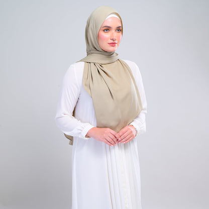 [As-Is] Instant Tag n' Go Shawl l Chiffon Silk in Light Moss