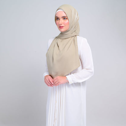[As-Is] Instant Tag n' Go Shawl l Chiffon Silk in Light Moss