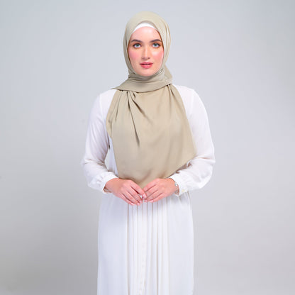 [As-Is] Instant Tag n' Go Shawl l Chiffon Silk in Light Moss