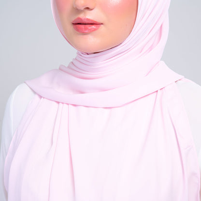 [As-Is] Instant Tag n' Go Shawl l Chiffon Silk in Light Pink
