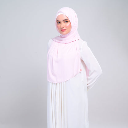 [As-Is] Instant Tag n' Go Shawl l Chiffon Silk in Light Pink
