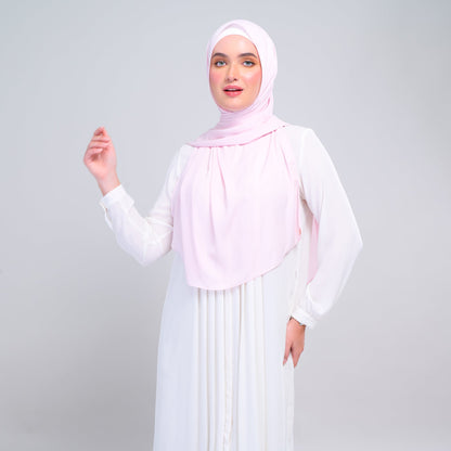 [As-Is] Instant Tag n' Go Shawl l Chiffon Silk in Light Pink