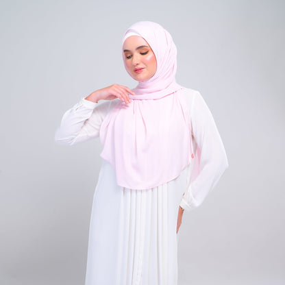 [As-Is] Instant Tag n' Go Shawl l Chiffon Silk in Light Pink