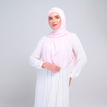 [As-Is] Instant Tag n' Go Shawl l Chiffon Silk in Light Pink