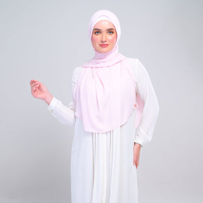 [As-Is] Instant Tag n' Go Shawl l Chiffon Silk in Light Pink