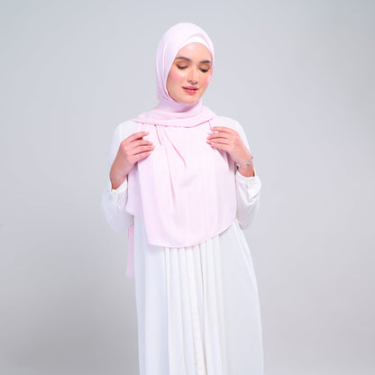 [As-Is] Instant Tag n' Go Shawl l Chiffon Silk in Light Pink