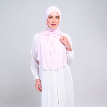 [As-Is] Instant Tag n' Go Shawl l Chiffon Silk in Light Pink
