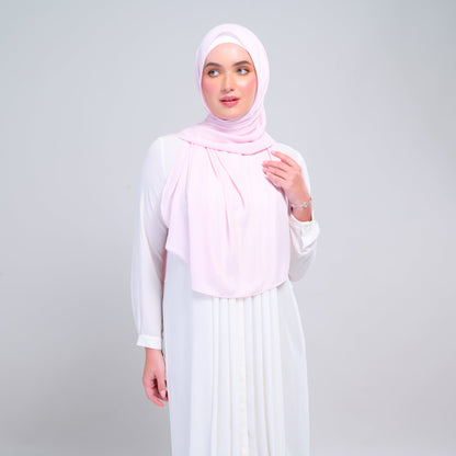 [As-Is] Instant Tag n' Go Shawl l Chiffon Silk in Light Pink