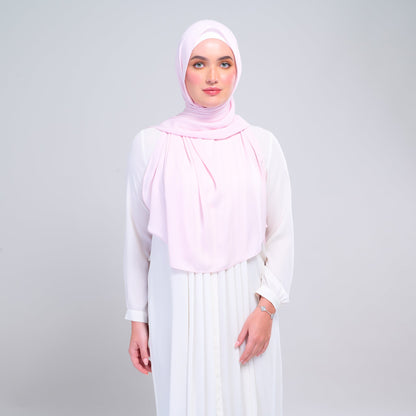 [As-Is] Instant Tag n' Go Shawl l Chiffon Silk in Light Pink