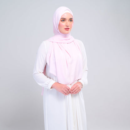 [As-Is] Instant Tag n' Go Shawl l Chiffon Silk in Light Pink