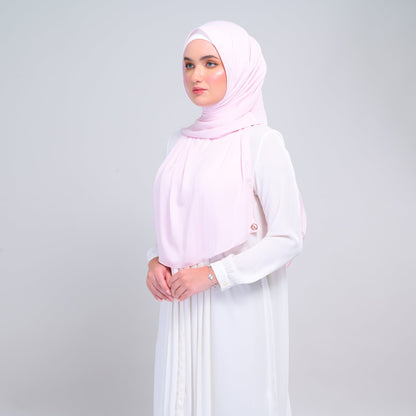 [As-Is] Instant Tag n' Go Shawl l Chiffon Silk in Light Pink