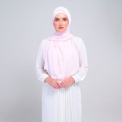 [As-Is] Instant Tag n' Go Shawl l Chiffon Silk in Light Pink