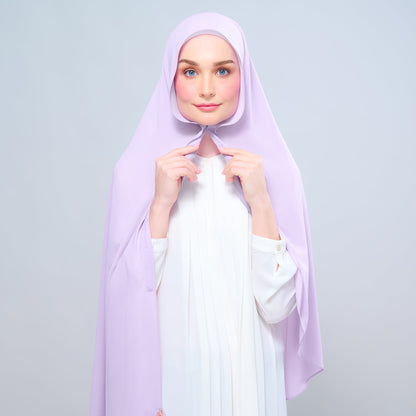 [As-Is] Instant Tag n' Go Shawl l Chiffon Silk in Lilac