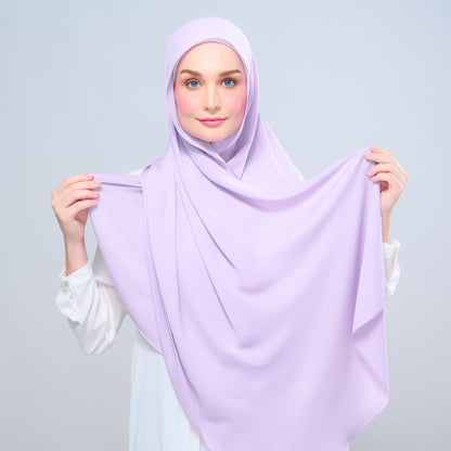 [As-Is] Instant Tag n' Go Shawl l Chiffon Silk in Lilac