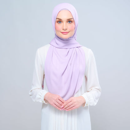 [As-Is] Instant Tag n' Go Shawl l Chiffon Silk in Lilac