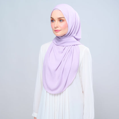 [As-Is] Instant Tag n' Go Shawl l Chiffon Silk in Lilac