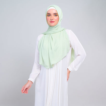 [As-Is] Instant Tag n' Go Shawl l Chiffon Silk in Lime Green
