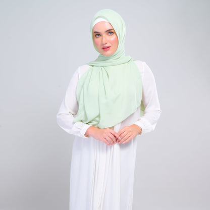 [As-Is] Instant Tag n' Go Shawl l Chiffon Silk in Lime Green