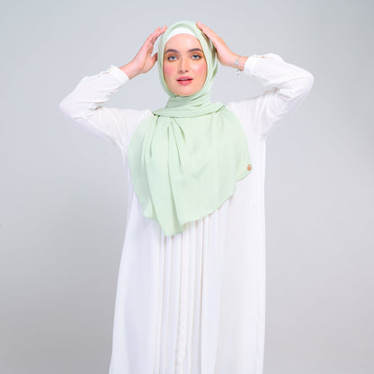 [As-Is] Instant Tag n' Go Shawl l Chiffon Silk in Lime Green