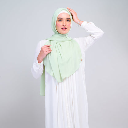 [As-Is] Instant Tag n' Go Shawl l Chiffon Silk in Lime Green