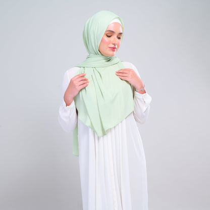[As-Is] Instant Tag n' Go Shawl l Chiffon Silk in Lime Green