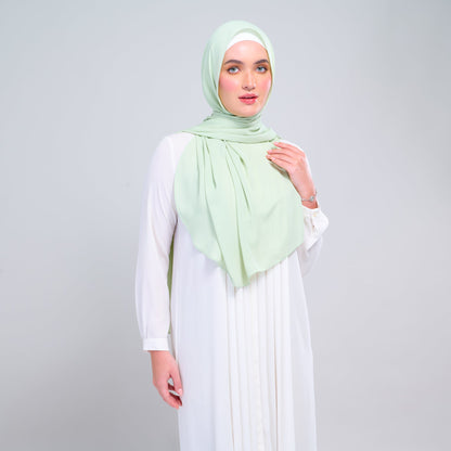 [As-Is] Instant Tag n' Go Shawl l Chiffon Silk in Lime Green