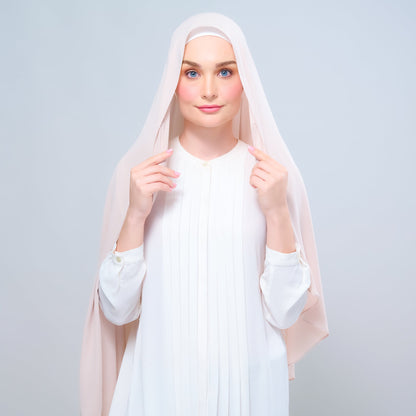 [As-Is] Instant Tag n' Go Shawl l Chiffon Silk in Sand