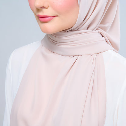 [As-Is] Instant Tag n' Go Shawl l Chiffon Silk in Sand