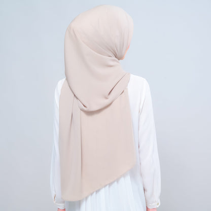 [As-Is] Instant Tag n' Go Shawl l Chiffon Silk in Taupe