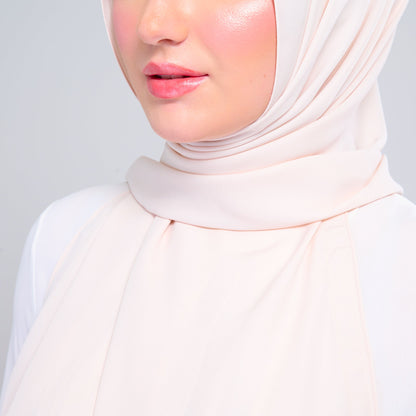[As-Is] Instant Tag n' Go Shawl l Chiffon Silk in Warm Beige