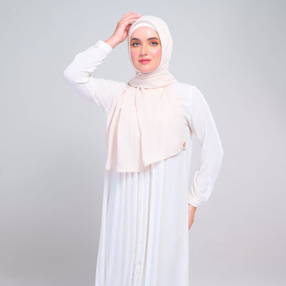 [As-Is] Instant Tag n' Go Shawl l Chiffon Silk in Warm Beige