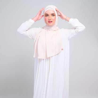 [As-Is] Instant Tag n' Go Shawl l Chiffon Silk in Warm Beige