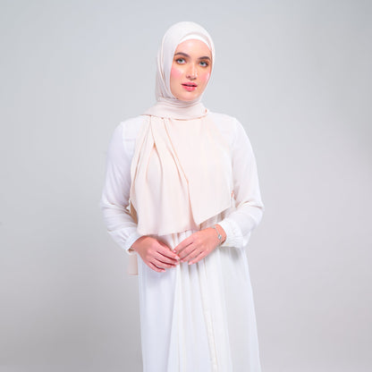 [As-Is] Instant Tag n' Go Shawl l Chiffon Silk in Warm Beige