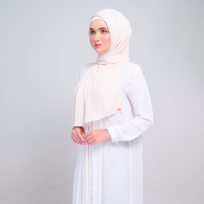 [As-Is] Instant Tag n' Go Shawl l Chiffon Silk in Warm Beige