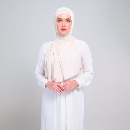 [As-Is] Instant Tag n' Go Shawl l Chiffon Silk in Warm Beige