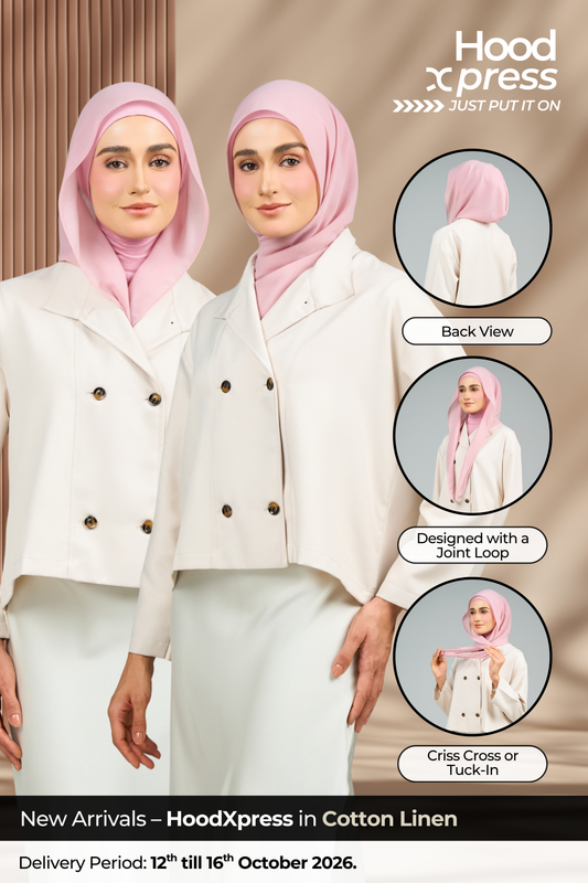 HoodXpress | Cotton Linen in Rose