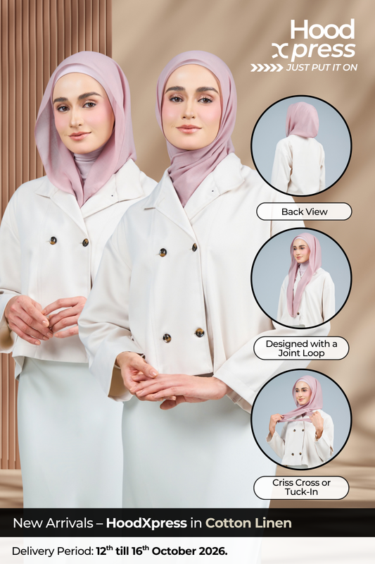 HoodXpress | Cotton Linen in Rose Pink