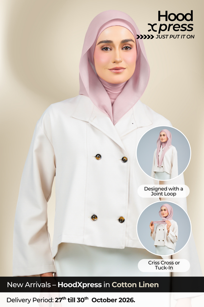 HoodXpress | Cotton Linen in Nude Pink