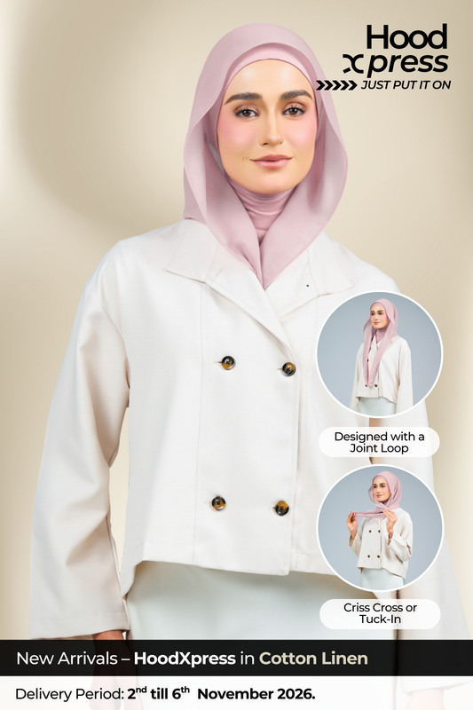 HoodXpress | Cotton Linen in Nude Pink