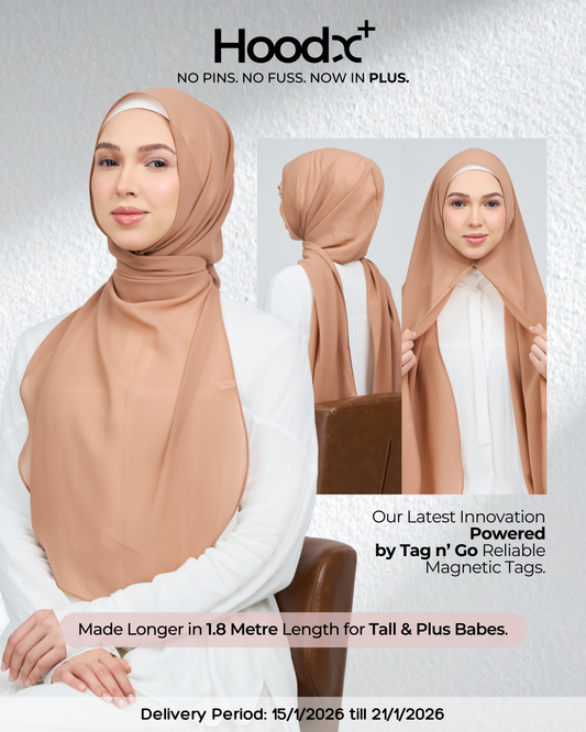 HoodX⁺Plus Curve in Ash Brown