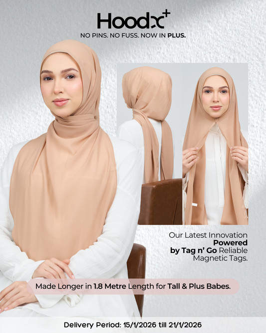 HoodX⁺Plus Curve in Camel