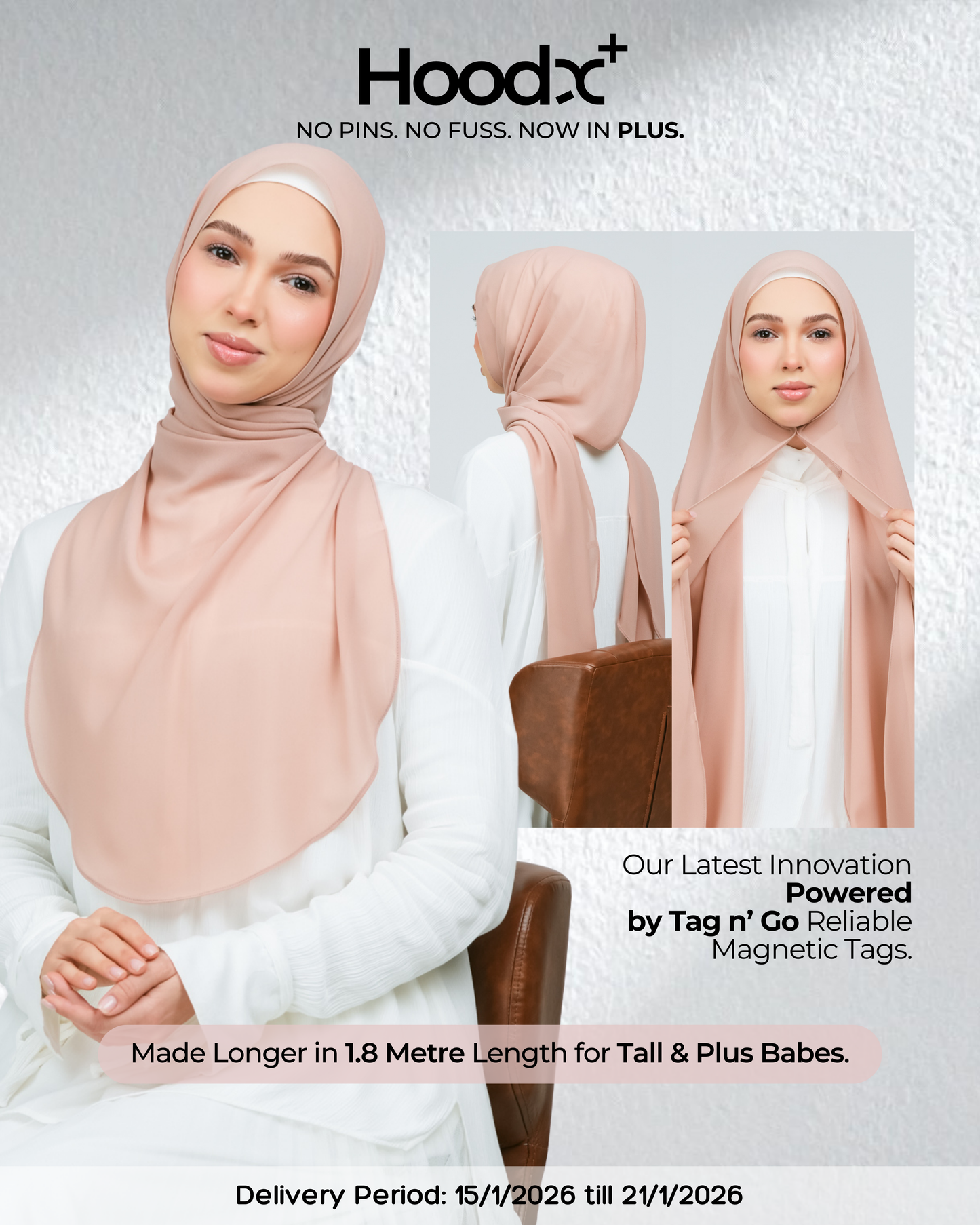 HoodX⁺Plus Curve in Chai