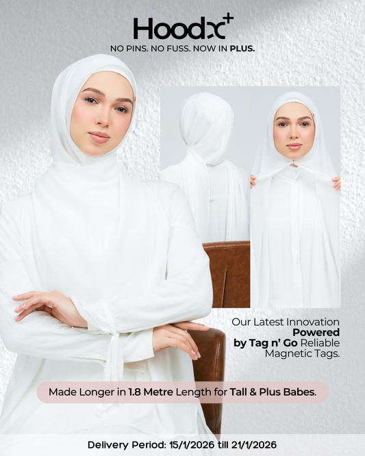 HoodX⁺Plus Curve in Bridal White