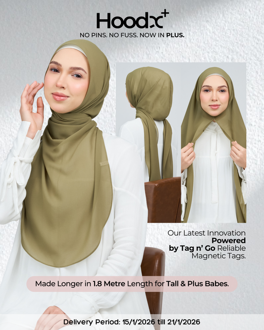 HoodX⁺Plus Curve in Oregano