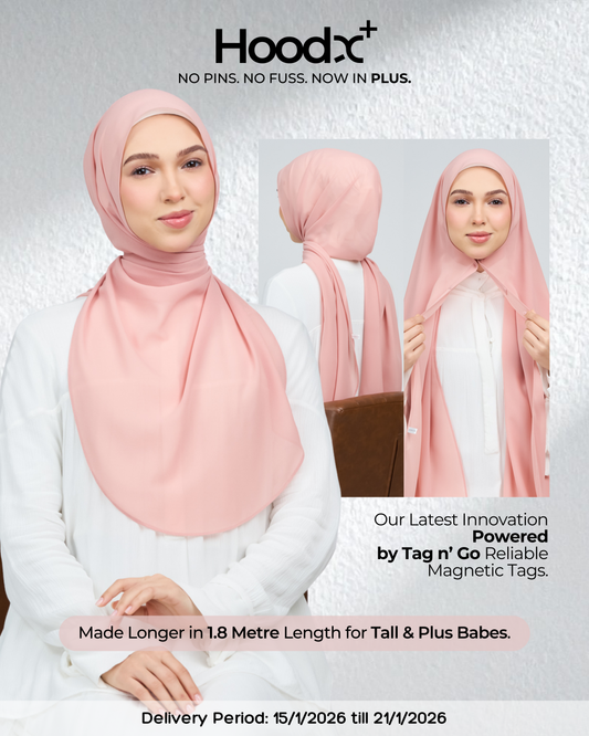 HoodX⁺Plus Curve in Oyster Pink