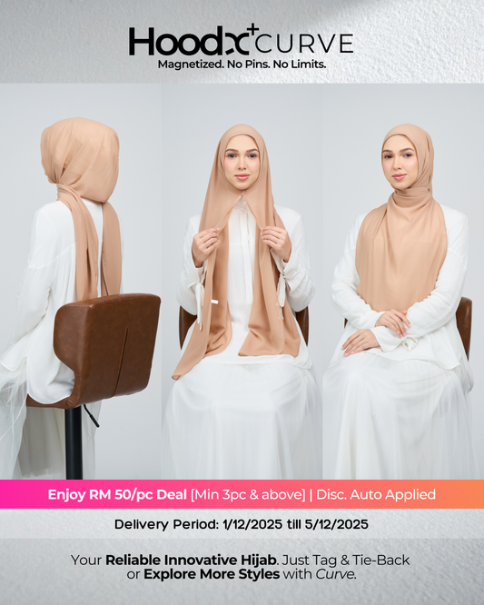 HoodX⁺Plus Curve in Camel