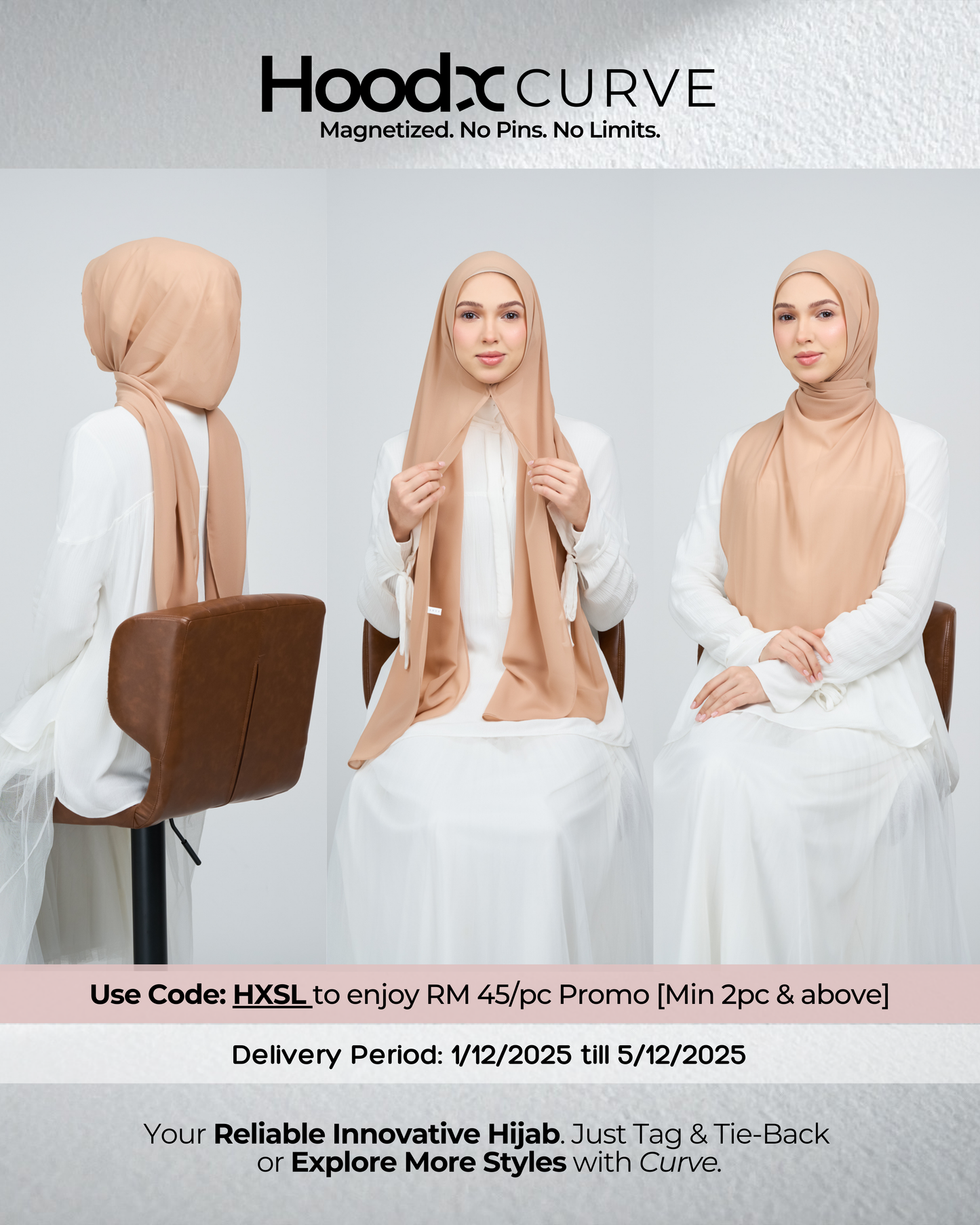 HoodX Curve in Camel