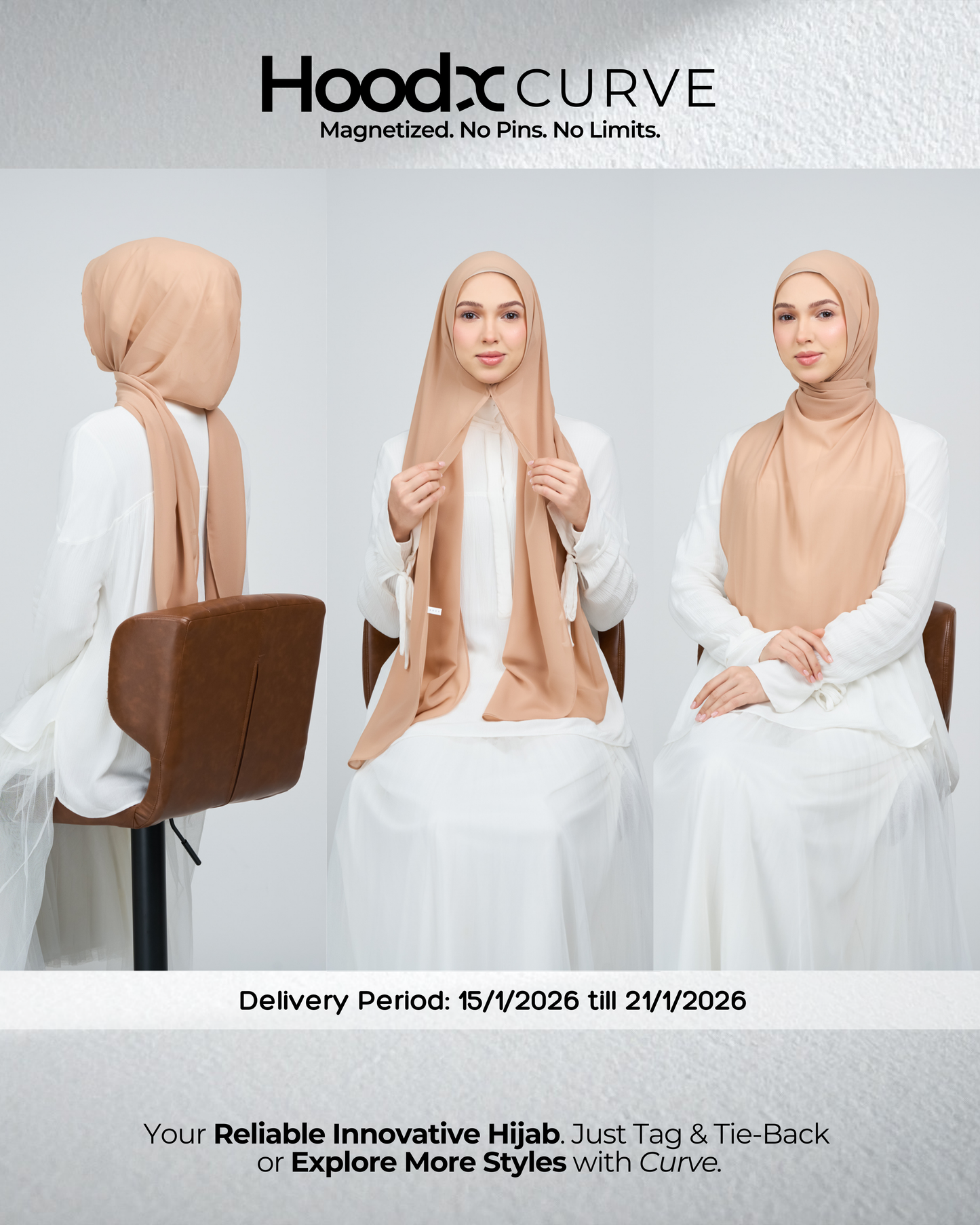 HoodX Curve in Camel