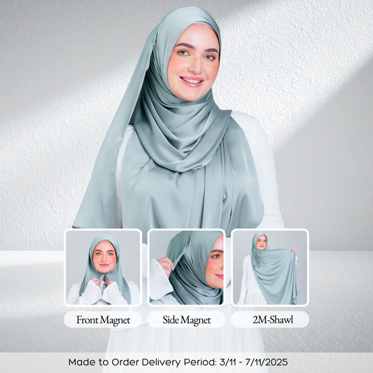 Tag n' Go Max [2M] | Satin Silk in Caribbean Green